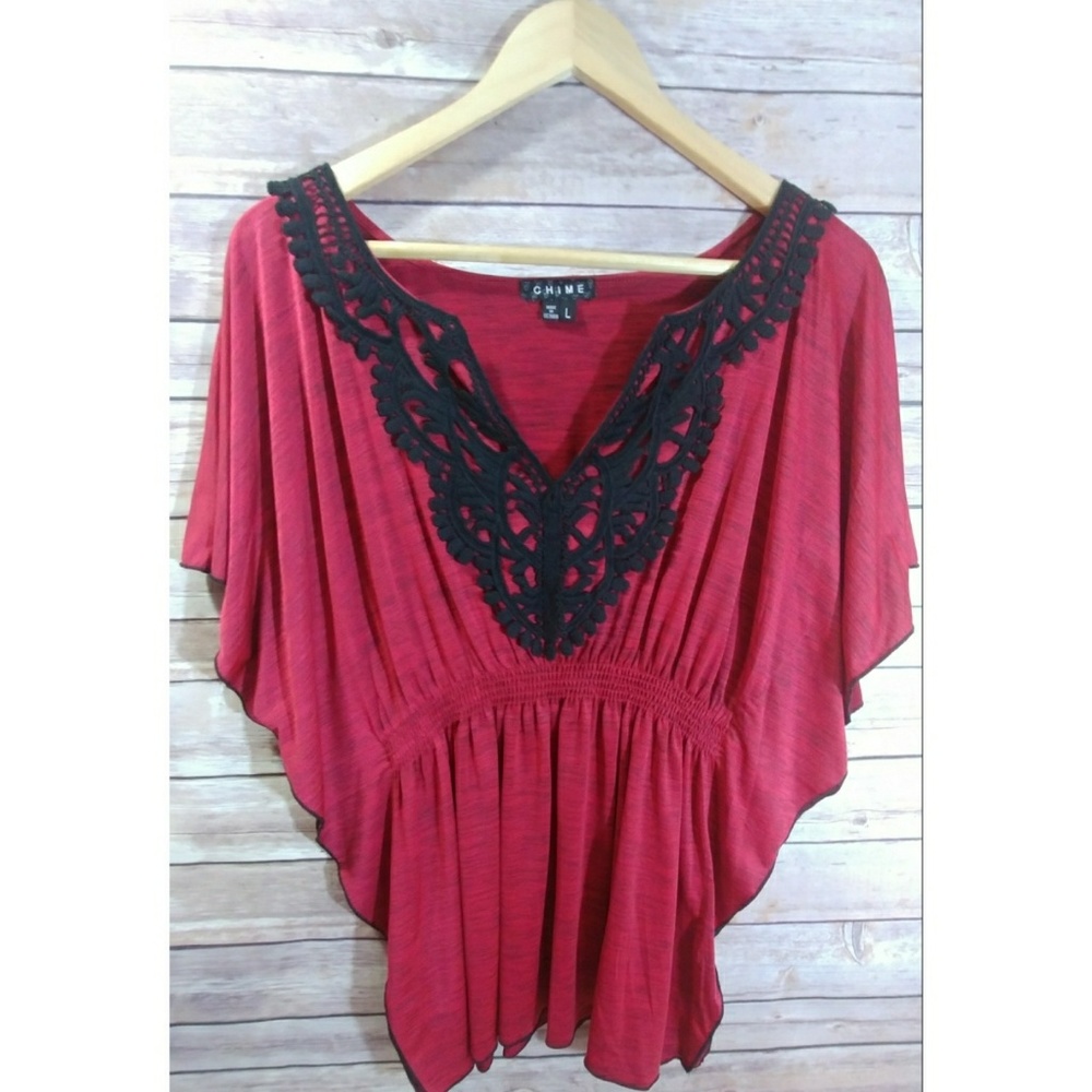 Top with Lace accents